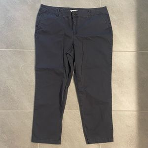 LOFT Slim Gray Work Trousers, size 18 Tall